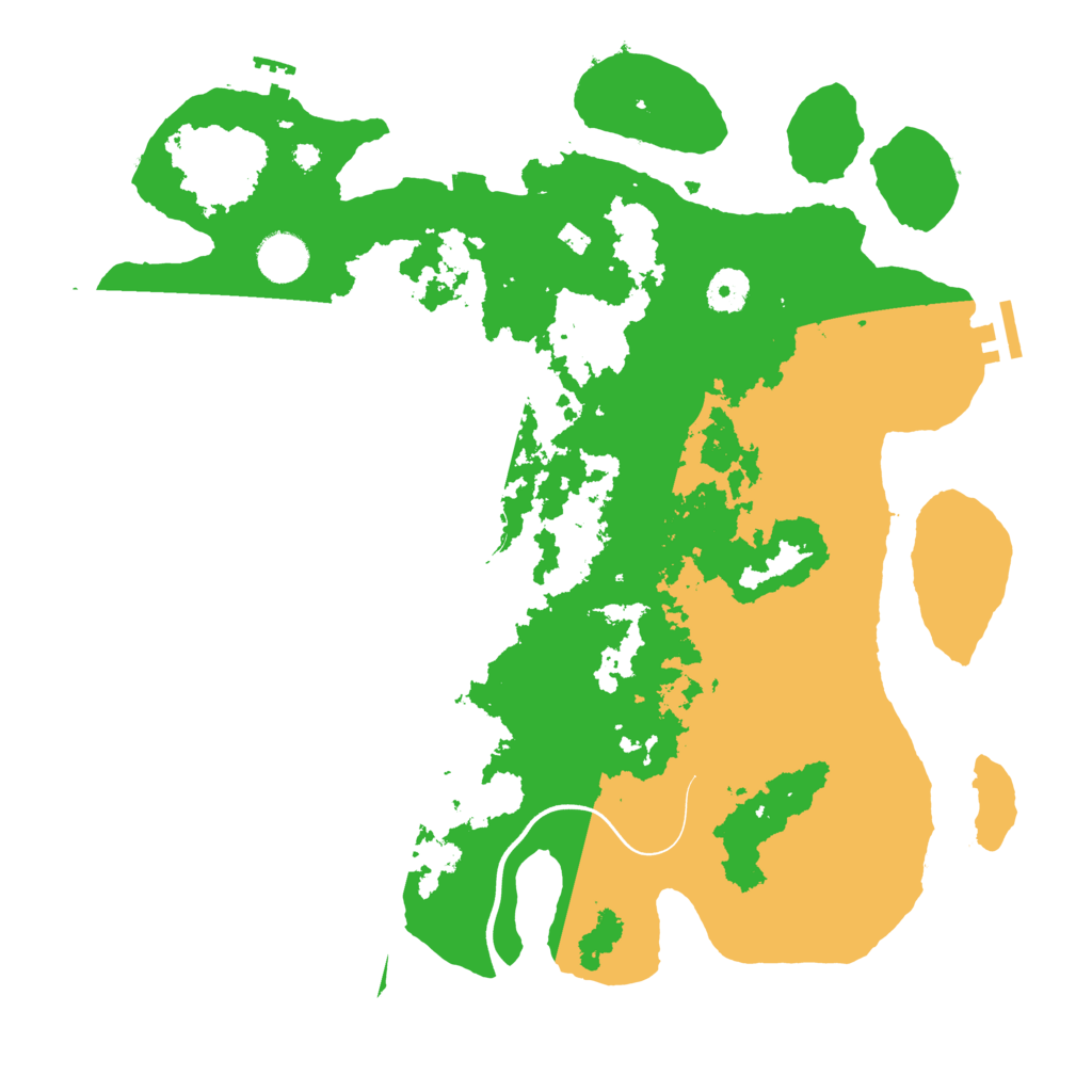 Biome Rust Map: Procedural Map, Size: 3800, Seed: 10208553