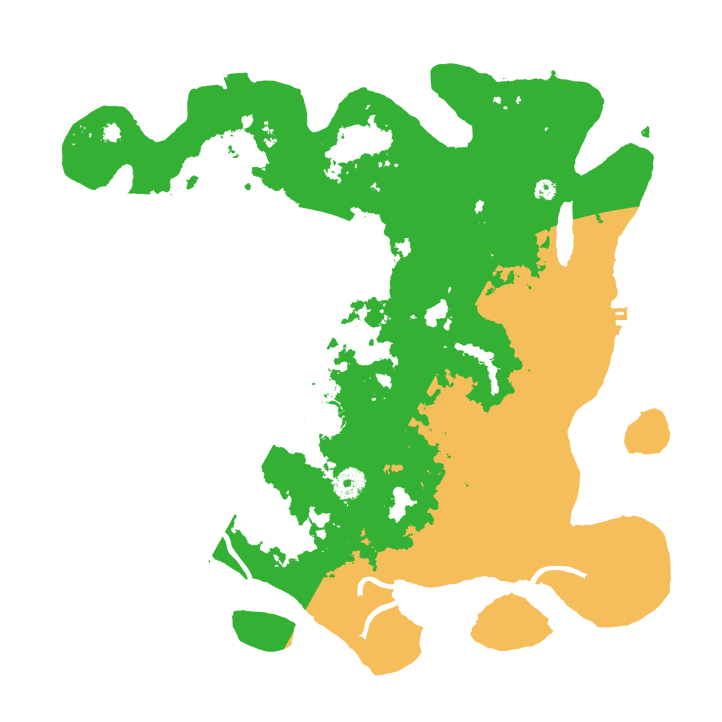 Biome Rust Map: Procedural Map, Size: 3500, Seed: 13879243