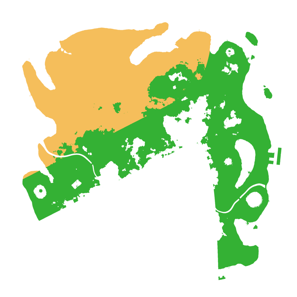 Biome Rust Map: Procedural Map, Size: 3500, Seed: 668131082