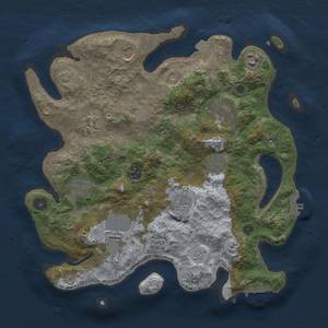 Thumbnail Rust Map: Procedural Map, Size: 3500, Seed: 668131082, 18 Monuments