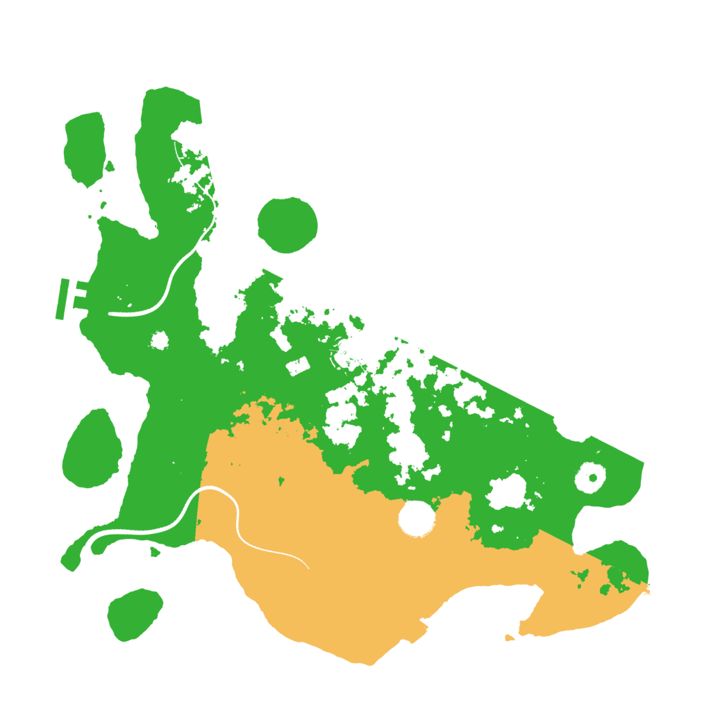 Biome Rust Map: Procedural Map, Size: 3500, Seed: 14721925