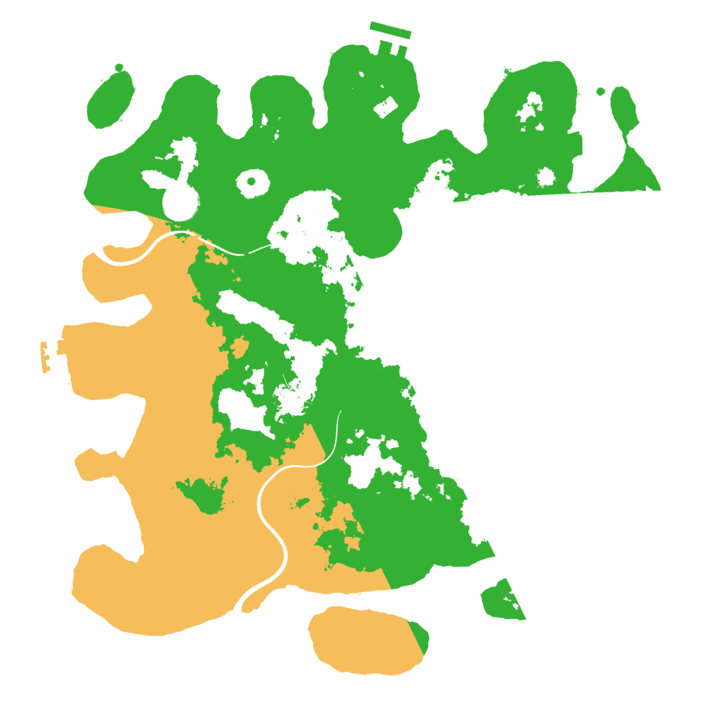 Biome Rust Map: Procedural Map, Size: 3500, Seed: 97918981