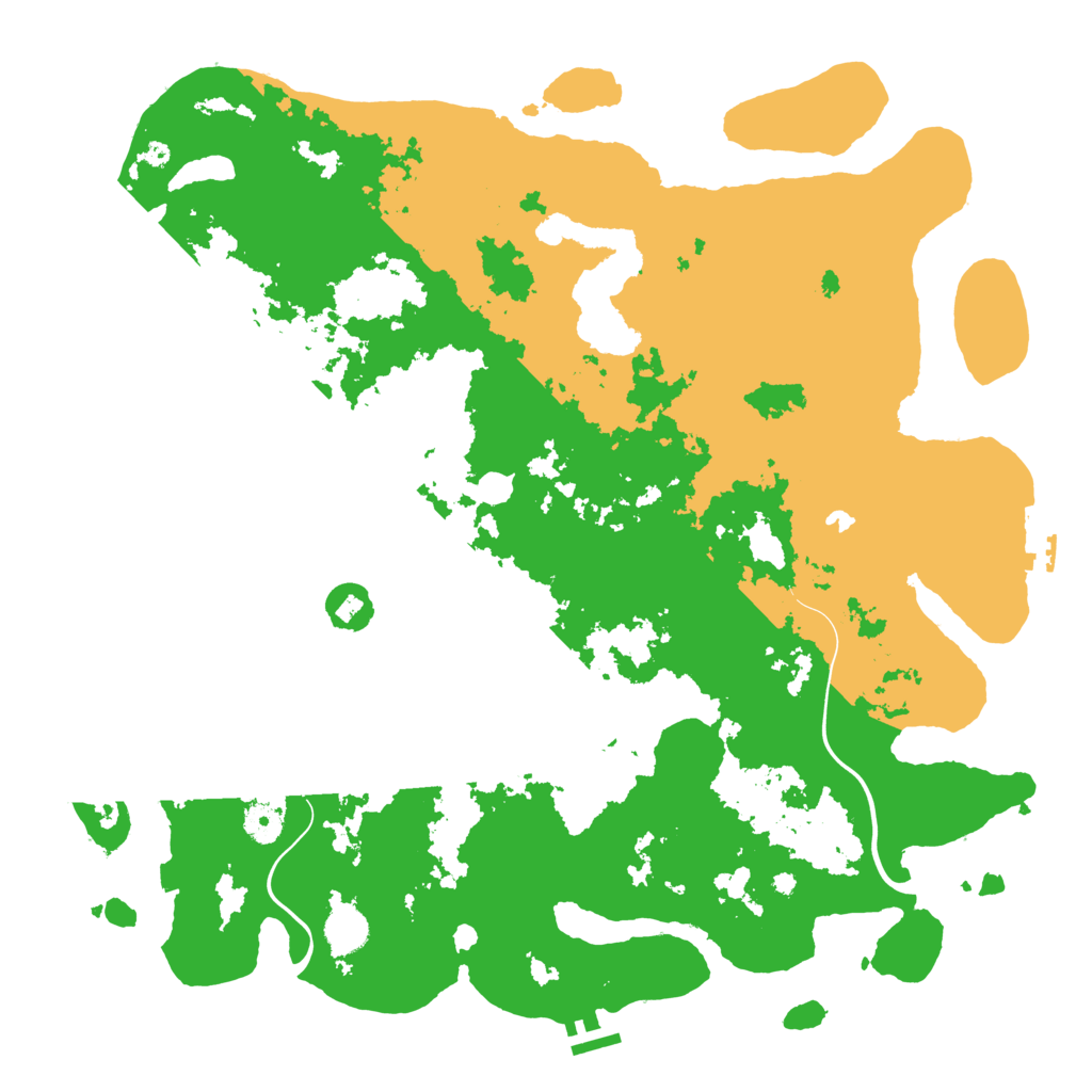 Biome Rust Map: Procedural Map, Size: 4400, Seed: 87709622
