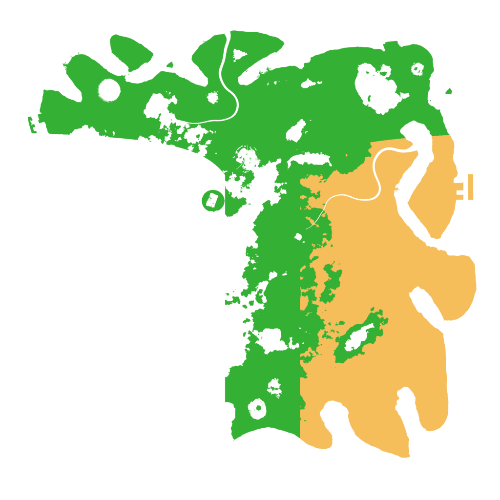Biome Rust Map: Procedural Map, Size: 3950, Seed: 40752593