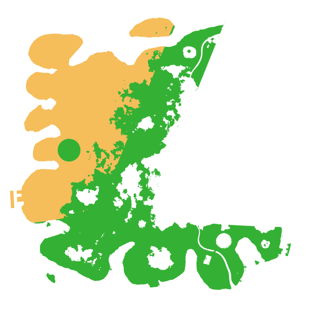 Biome Rust Map: Procedural Map, Size: 3600, Seed: 71942766