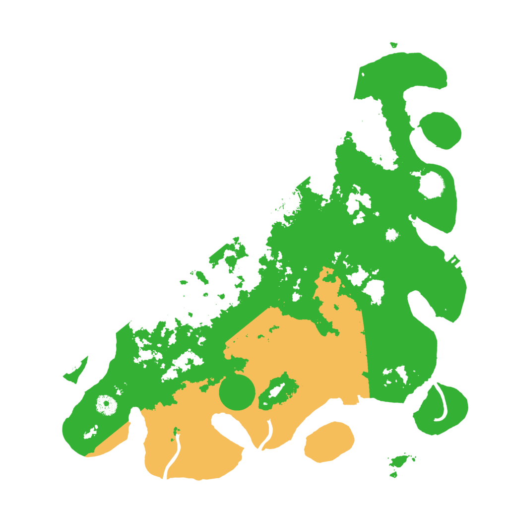 Biome Rust Map: Procedural Map, Size: 3700, Seed: 38142493