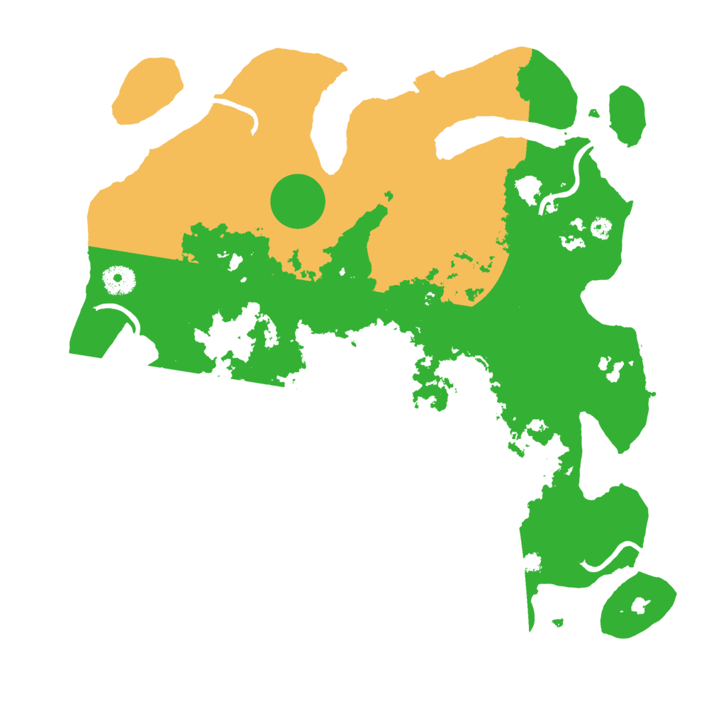 Biome Rust Map: Procedural Map, Size: 3500, Seed: 168053886