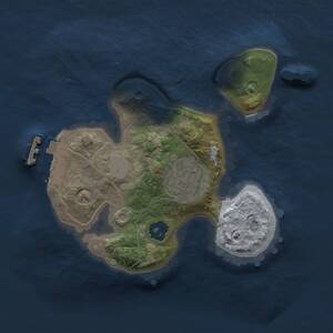 Thumbnail Rust Map: Procedural Map, Size: 1750, Seed: 529085992, 3 Monuments