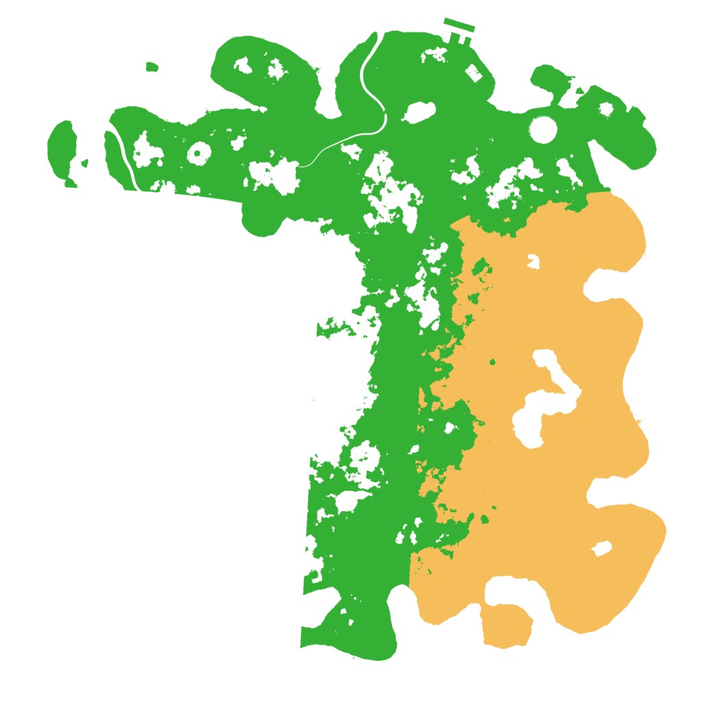 Biome Rust Map: Procedural Map, Size: 4500, Seed: 2025221261