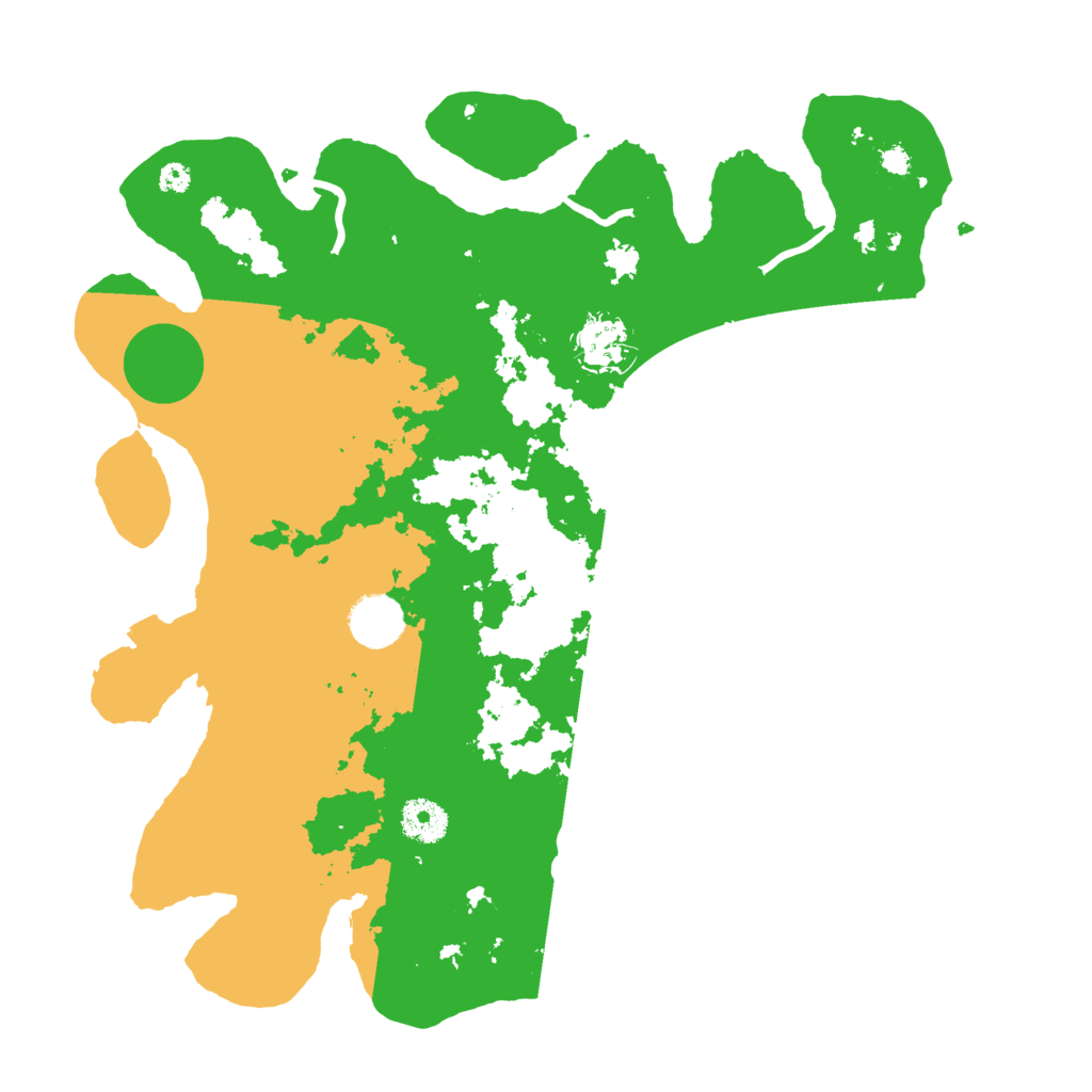 Biome Rust Map: Procedural Map, Size: 3600, Seed: 1223365534