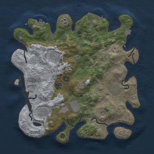 Thumbnail Rust Map: Procedural Map, Size: 3500, Seed: 165843595, 16 Monuments