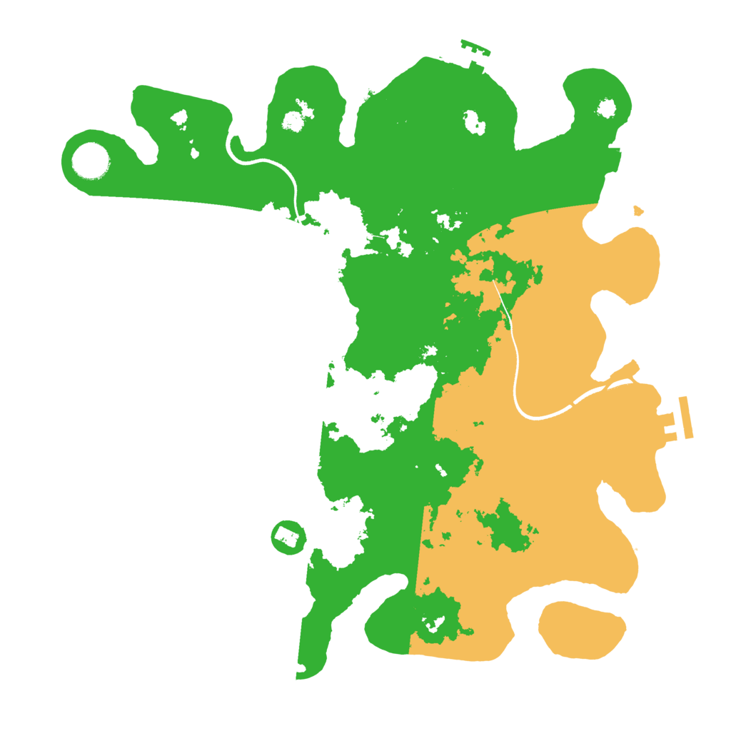 Biome Rust Map: Procedural Map, Size: 3500, Seed: 165843595