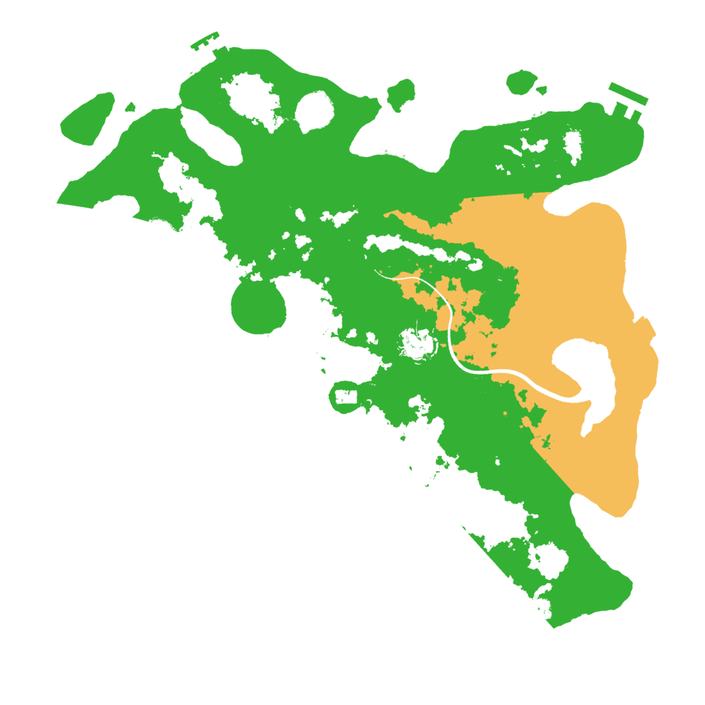 Biome Rust Map: Procedural Map, Size: 3500, Seed: 20098198