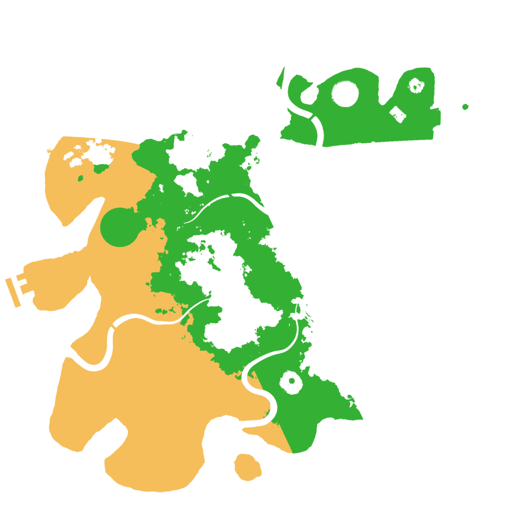 Biome Rust Map: Procedural Map, Size: 3500, Seed: 2098017779