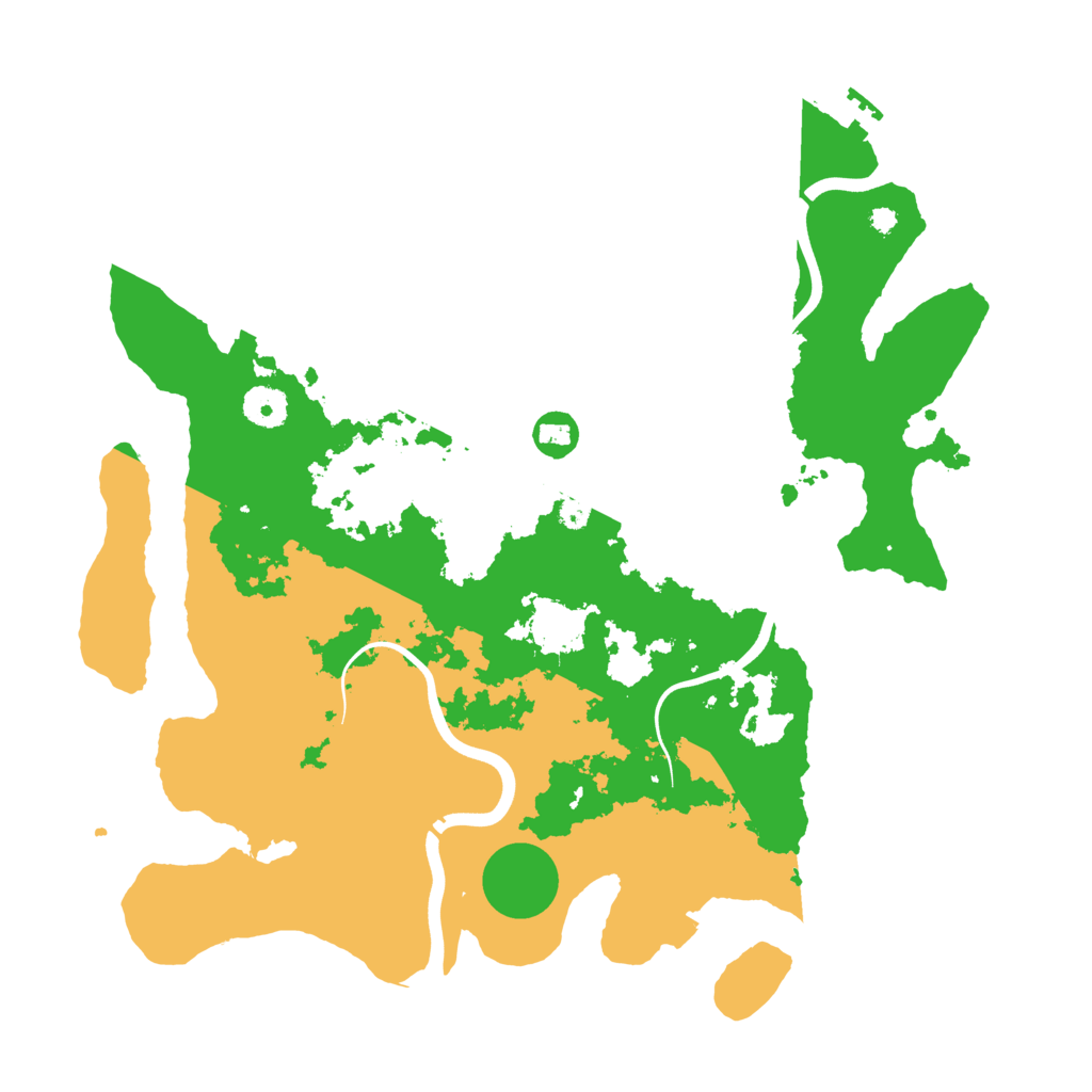 Biome Rust Map: Procedural Map, Size: 3800, Seed: 49298898