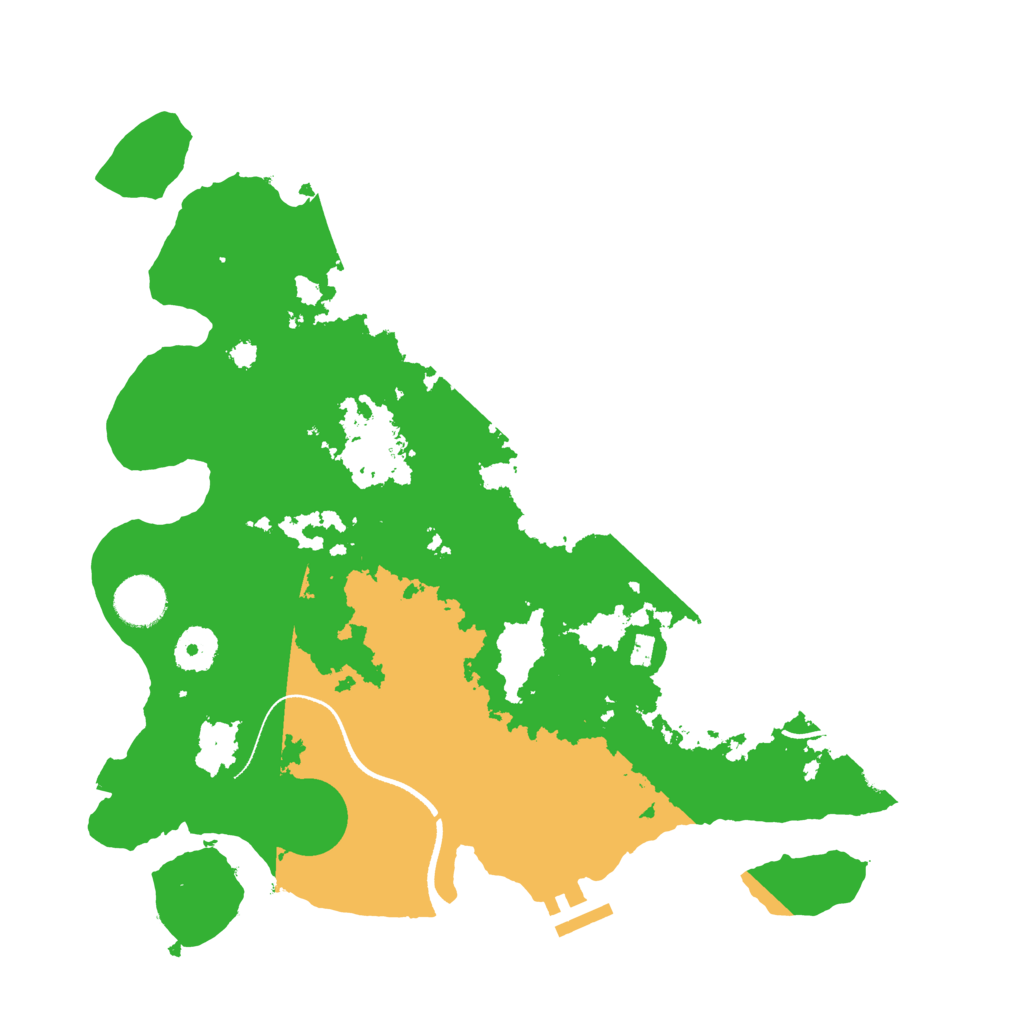 Biome Rust Map: Procedural Map, Size: 3500, Seed: 83154966