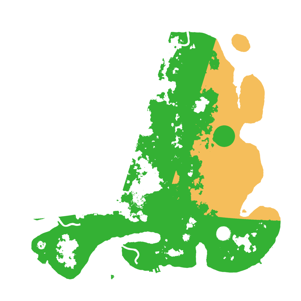 Biome Rust Map: Procedural Map, Size: 3700, Seed: 38186078