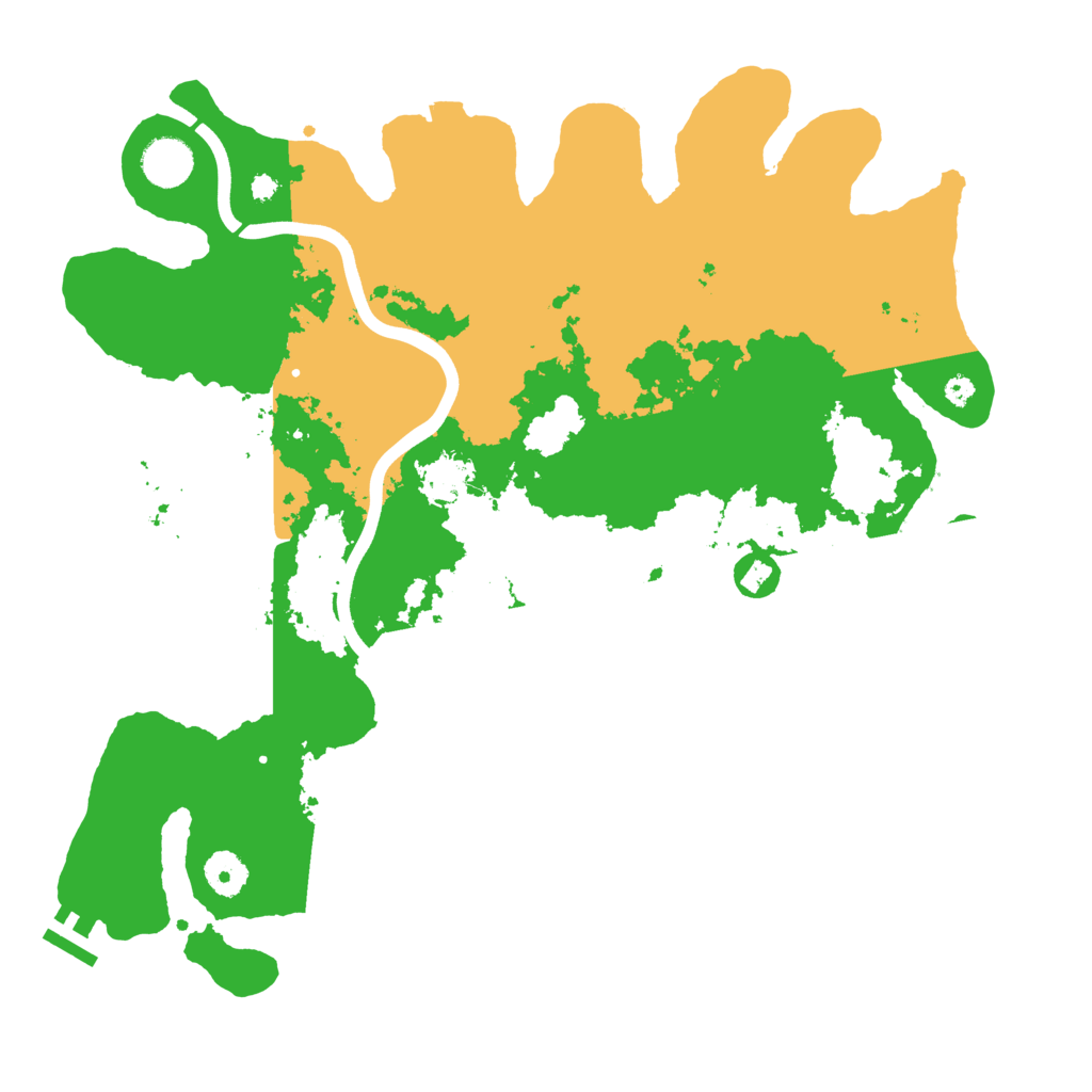 Biome Rust Map: Procedural Map, Size: 3800, Seed: 93247938
