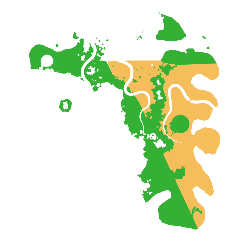 Biome Rust Map: Procedural Map, Size: 3500, Seed: 90002329