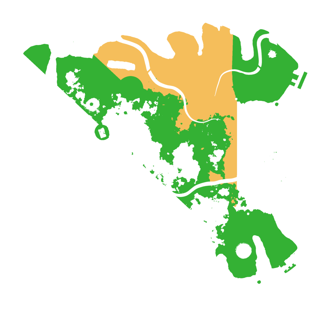 Biome Rust Map: Procedural Map, Size: 3600, Seed: 5465465