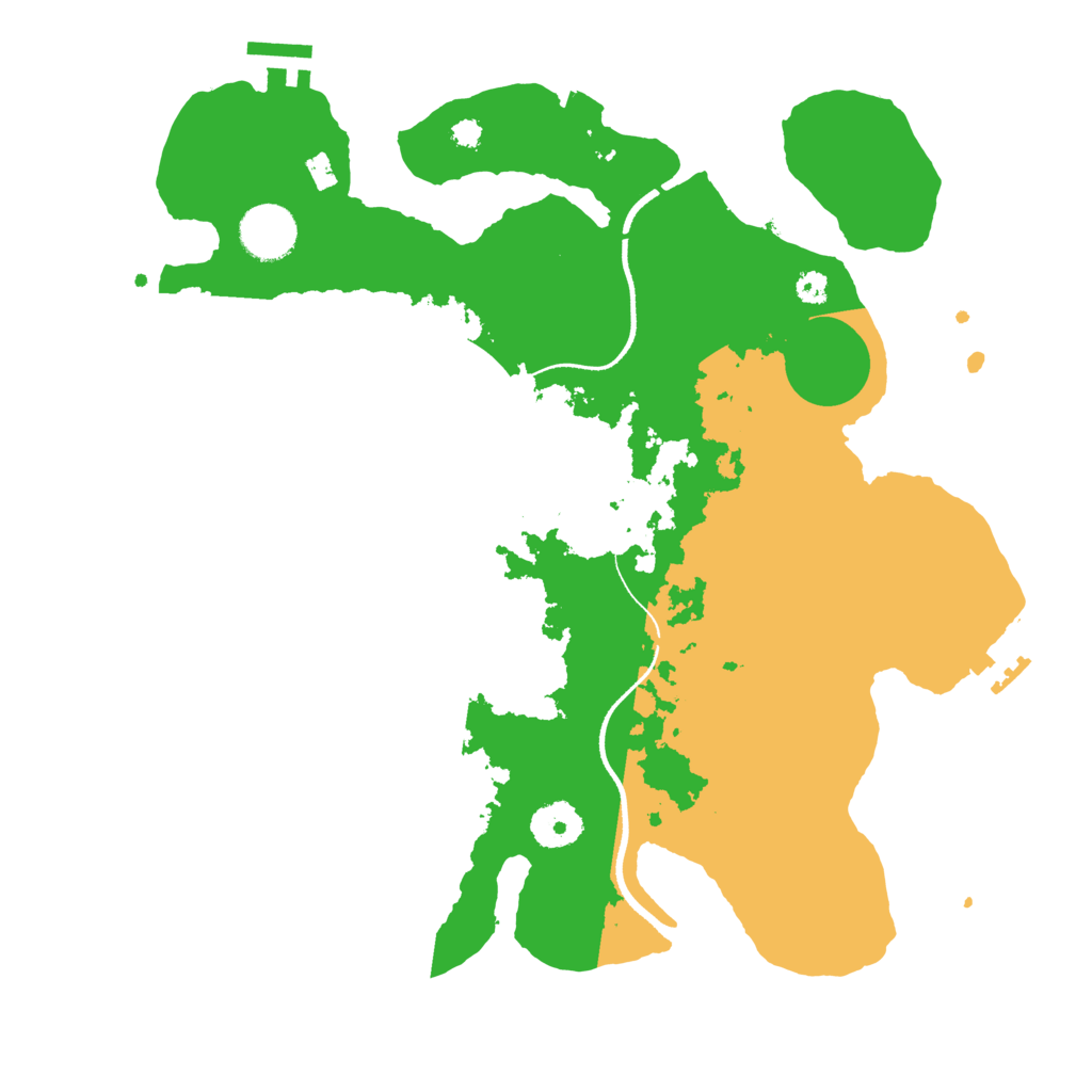 Biome Rust Map: Procedural Map, Size: 3400, Seed: 39990727