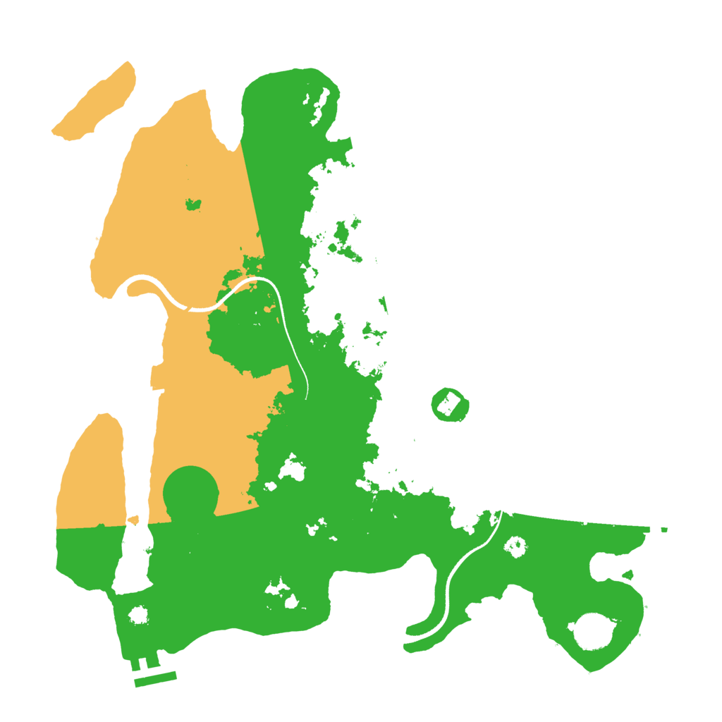 Biome Rust Map: Procedural Map, Size: 3450, Seed: 38720094