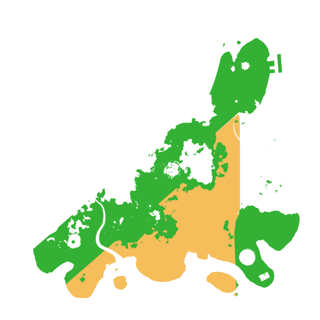 Biome Rust Map: Procedural Map, Size: 3500, Seed: 472085928