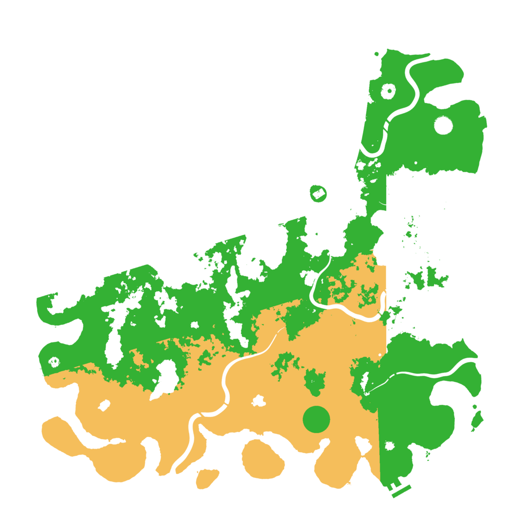Biome Rust Map: Procedural Map, Size: 5000, Seed: 1028498881