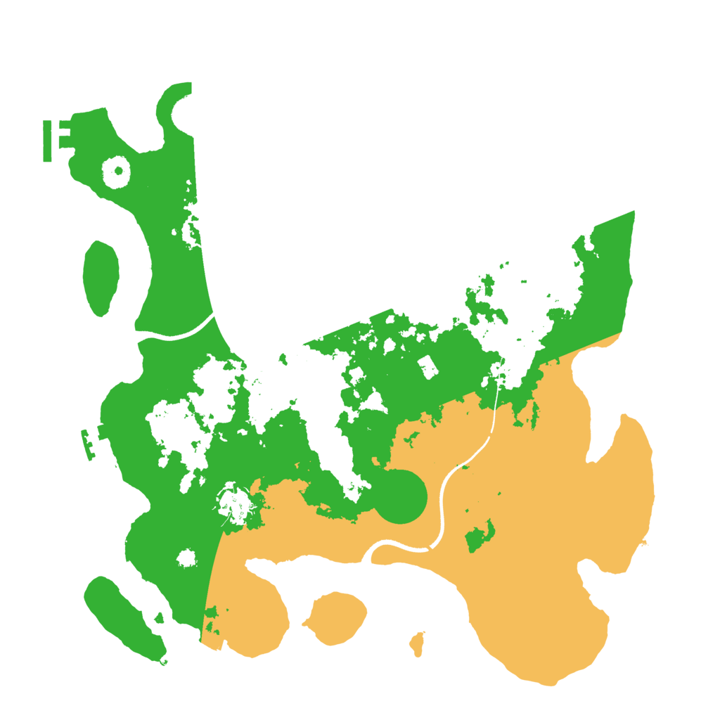 Biome Rust Map: Procedural Map, Size: 3500, Seed: 35002