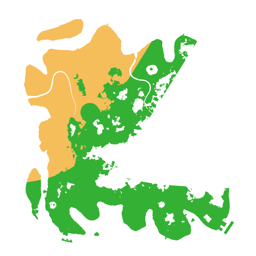Biome Rust Map: Procedural Map, Size: 3600, Seed: 81221970