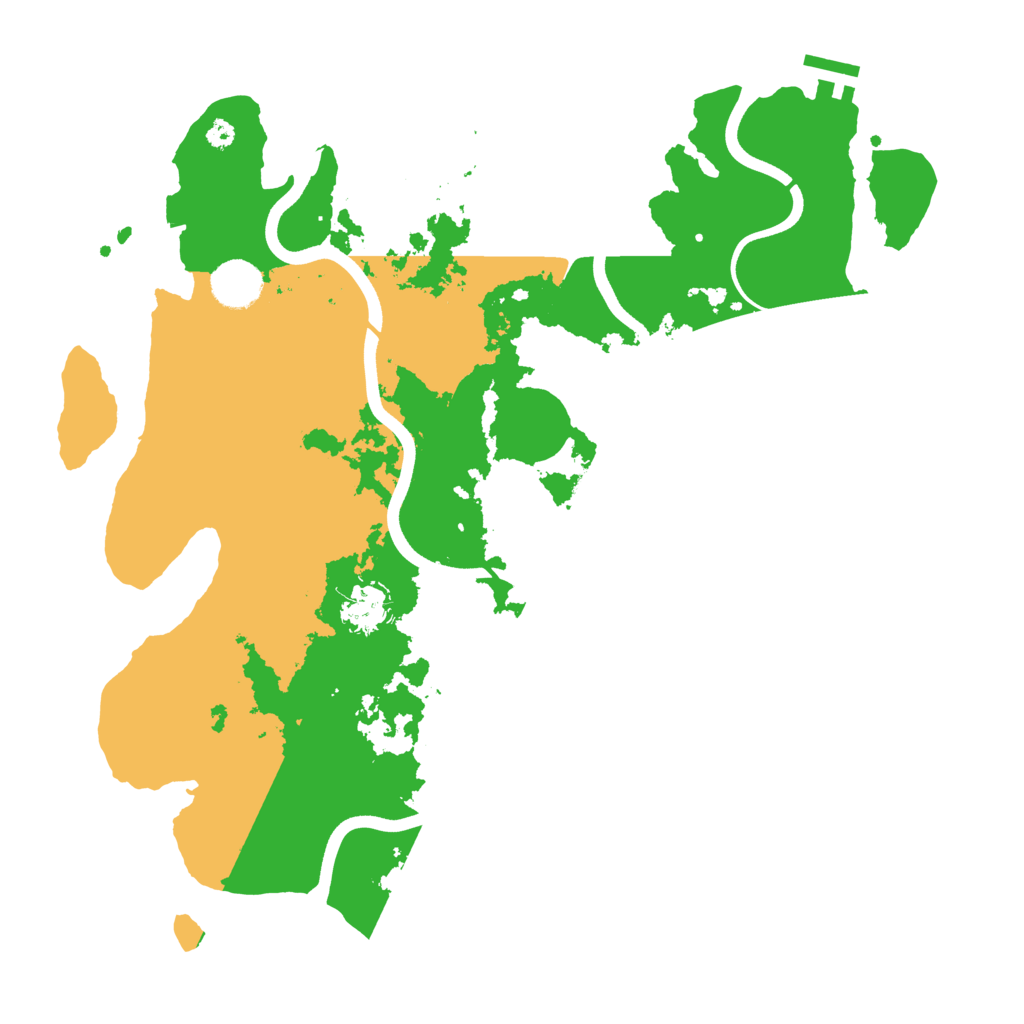 Biome Rust Map: Procedural Map, Size: 3700, Seed: 1435480242