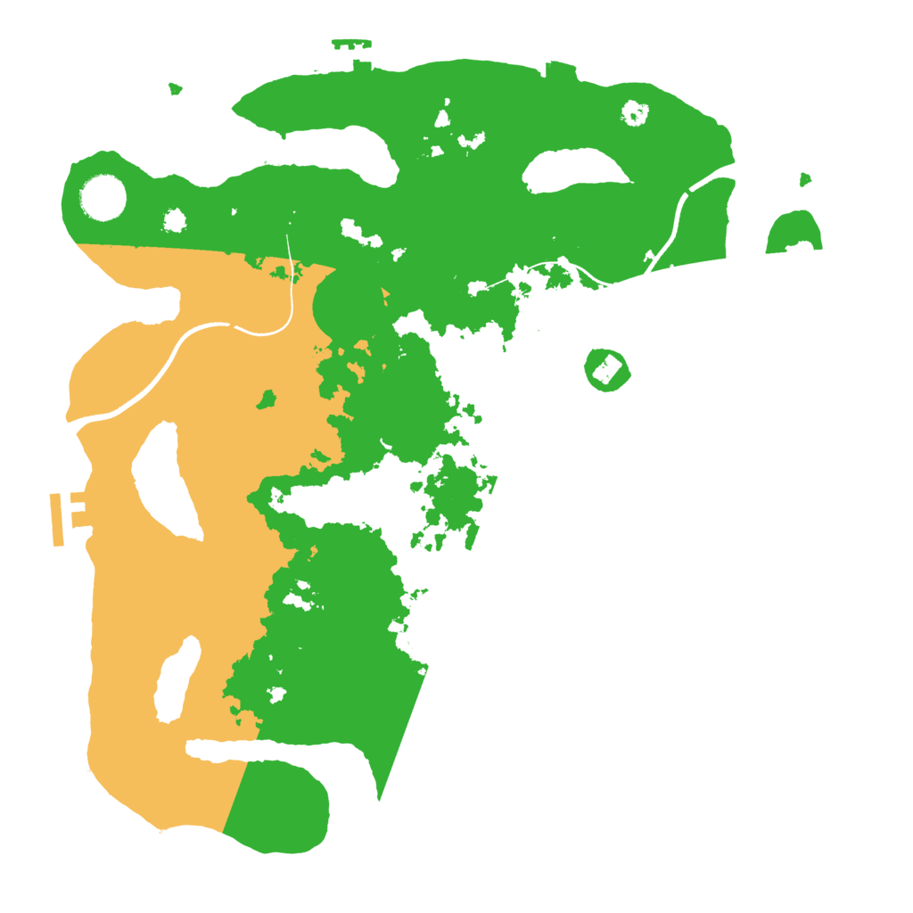 Biome Rust Map: Procedural Map, Size: 3500, Seed: 350012633