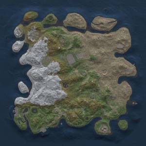 Thumbnail Rust Map: Procedural Map, Size: 3750, Seed: 453757072, 16 Monuments