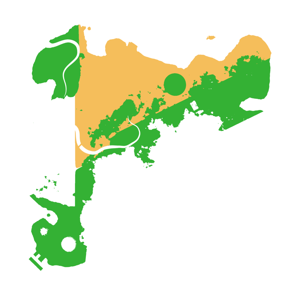 Biome Rust Map: Procedural Map, Size: 3600, Seed: 98275007