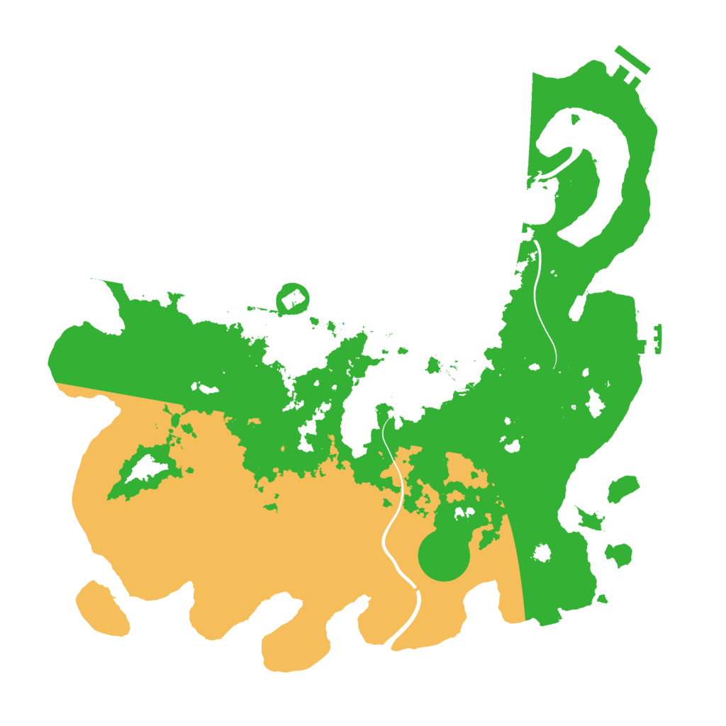 Biome Rust Map: Procedural Map, Size: 3700, Seed: 756038249