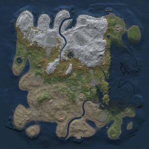 Thumbnail Rust Map: Procedural Map, Size: 3800, Seed: 81224294, 16 Monuments