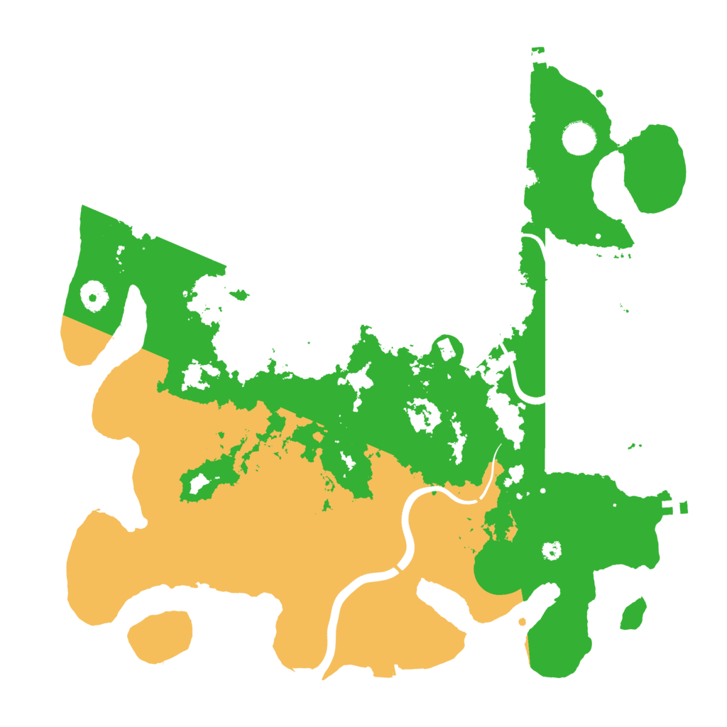 Biome Rust Map: Procedural Map, Size: 3800, Seed: 81224294