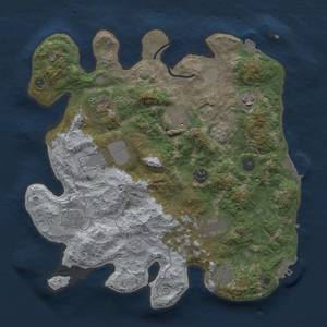 Thumbnail Rust Map: Procedural Map, Size: 3500, Seed: 948512402, 17 Monuments