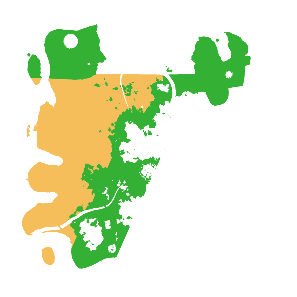Biome Rust Map: Procedural Map, Size: 3700, Seed: 316435477