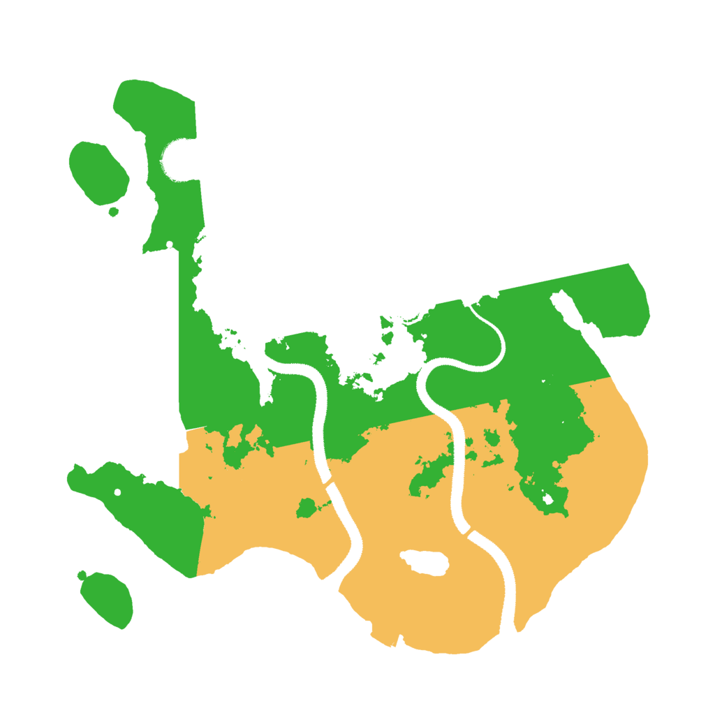 Biome Rust Map: Procedural Map, Size: 3000, Seed: 321140382