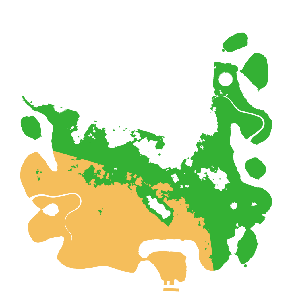 Biome Rust Map: Procedural Map, Size: 3750, Seed: 674557
