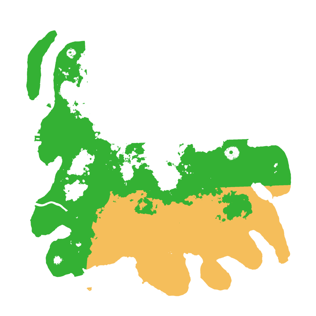 Biome Rust Map: Procedural Map, Size: 3500, Seed: 258602441