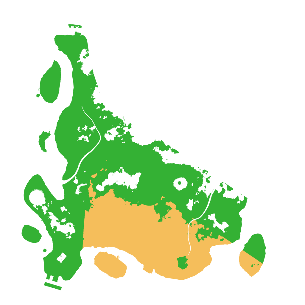 Biome Rust Map: Procedural Map, Size: 3500, Seed: 1574591607