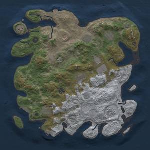 Thumbnail Rust Map: Procedural Map, Size: 3750, Seed: 87787, 18 Monuments