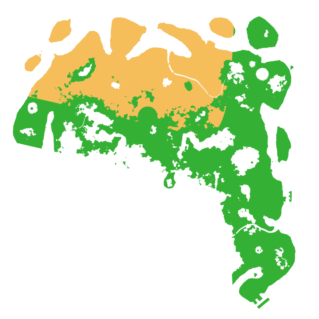 Biome Rust Map: Procedural Map, Size: 4500, Seed: 965070334