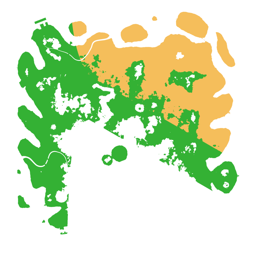 Biome Rust Map: Procedural Map, Size: 4300, Seed: 41379611