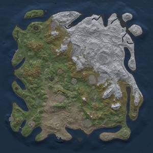 Thumbnail Rust Map: Procedural Map, Size: 4500, Seed: 729087, 18 Monuments