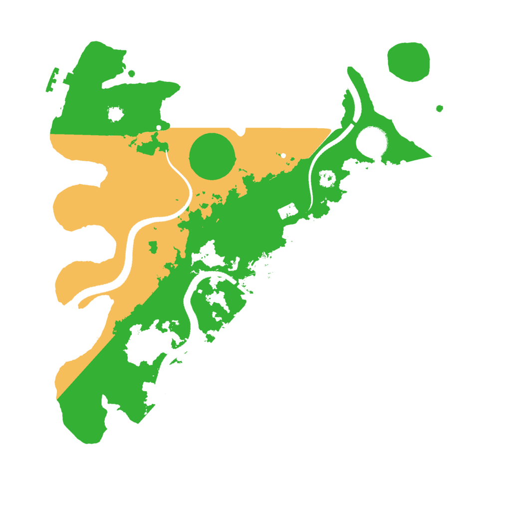 Biome Rust Map: Procedural Map, Size: 3000, Seed: 71374