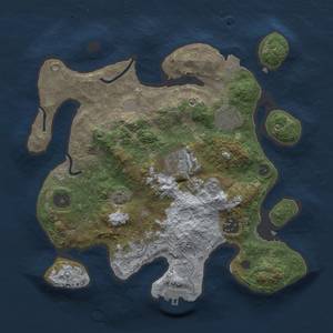 Thumbnail Rust Map: Procedural Map, Size: 3000, Seed: 1798986387, 10 Monuments