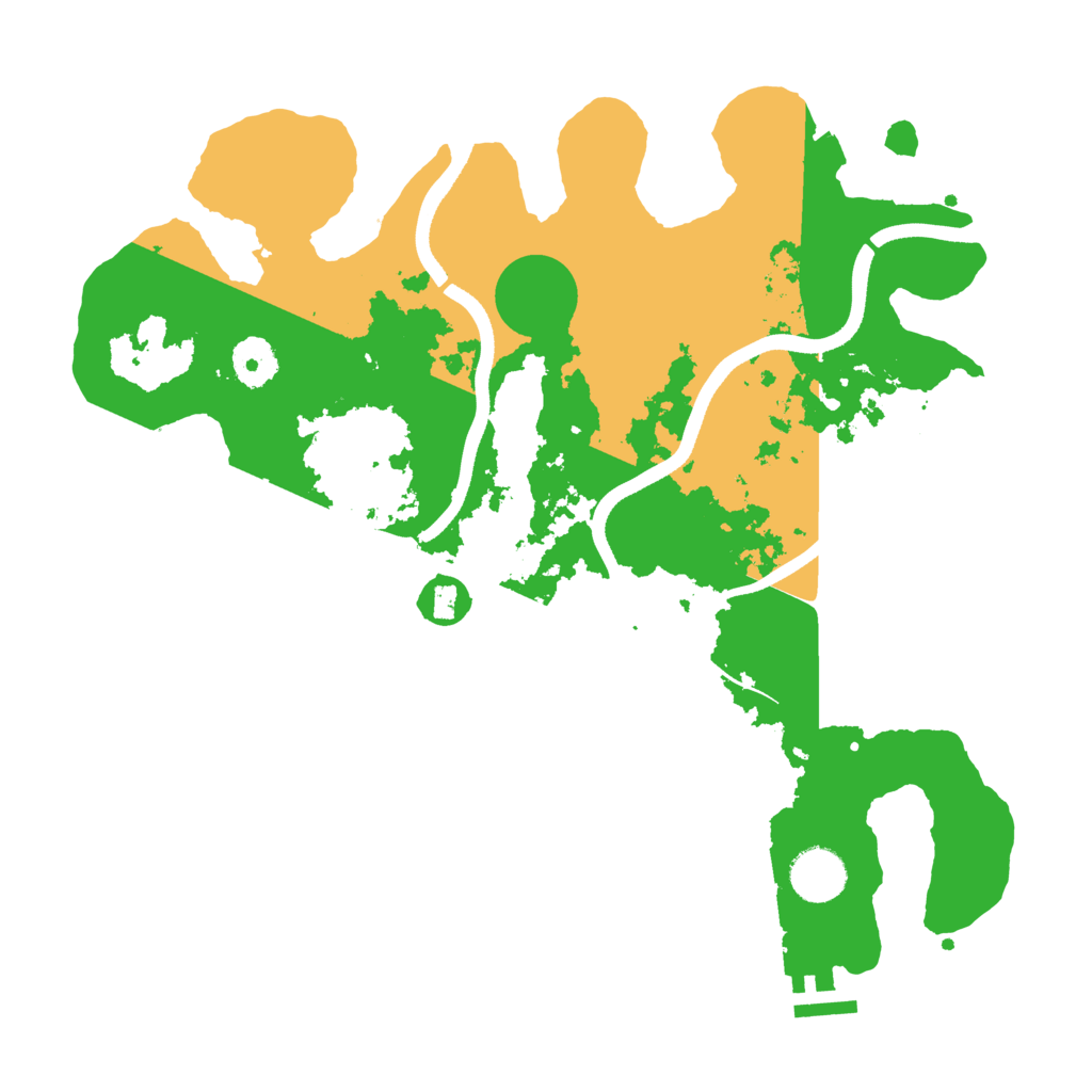 Biome Rust Map: Procedural Map, Size: 3500, Seed: 105725566